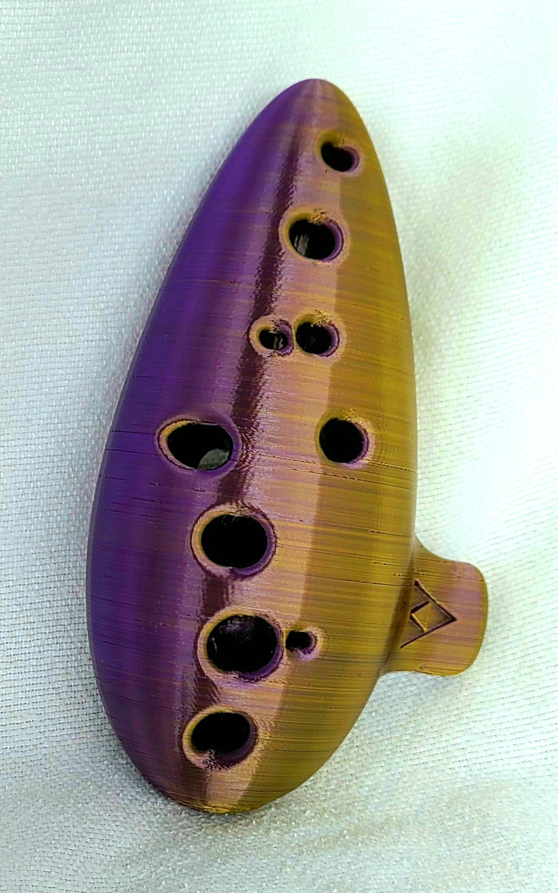 12 Hole Ocarina, Ceramic Flute Instrument, Blue Ocarina, Musical Instrument, Handmade Flute, Alto C Ocarina, Musician Gift,