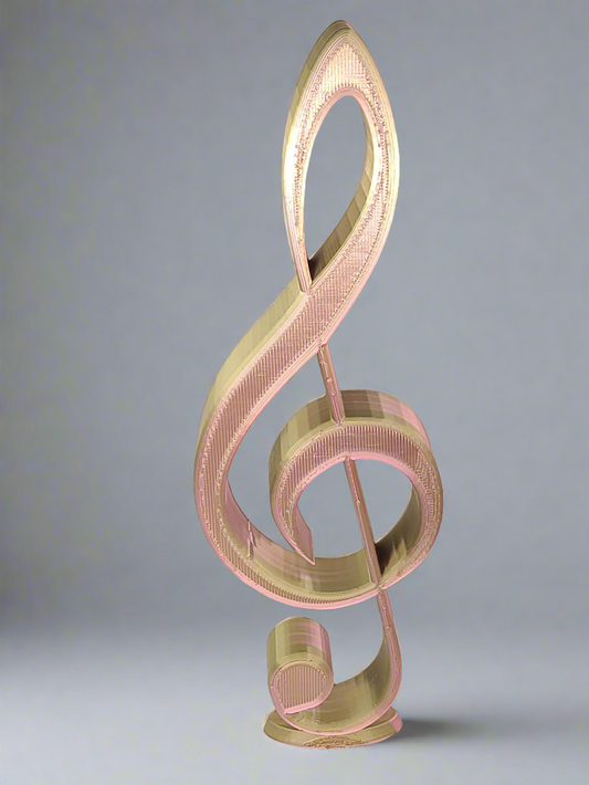 Musical G Clef Wall Hanging Decor, Music Note Statue, Treble Clef Art, Metal G Clef Wall Sculpture, Wall Art Statue, Musical Home Decor,