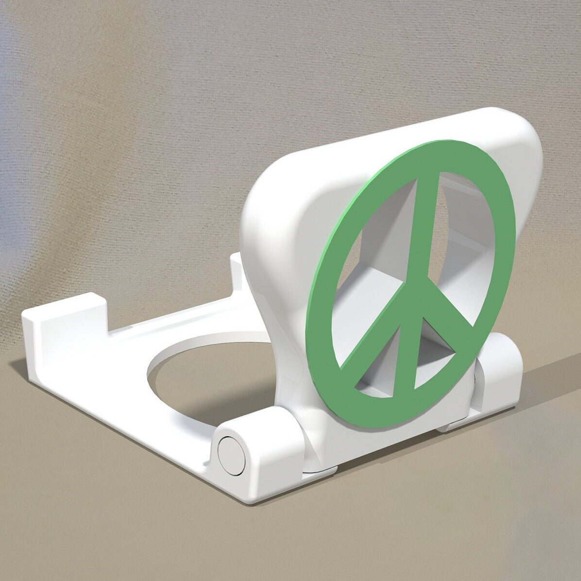 Reclaimed Plastic Phone Stand 3D Printed