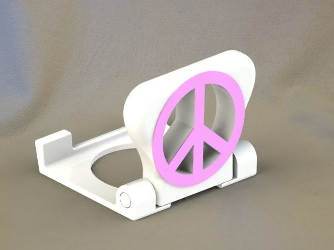 Reclaimed Plastic Phone Stand 3D Printed